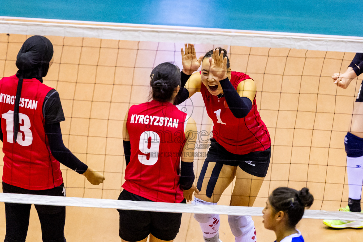 Kyrgyzstan vs Nepal in Semi Final of CAVA U20 Woman's Volleyball Championship 2024 was held in Social Center, Male', Maldives on 22nd July 2024. Photos: Nausham Waheed / images.mv