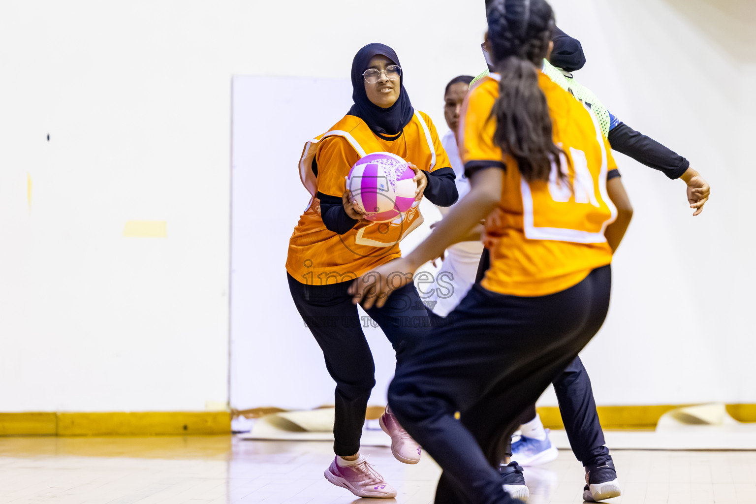 SC Skylark vs Youth United SC in Day 5 of 24th Milo Netball Association Championship held in Social Center at Male', Maldives on Friday, 5th September 2025. Photos: Nausham Waheed / images.mv