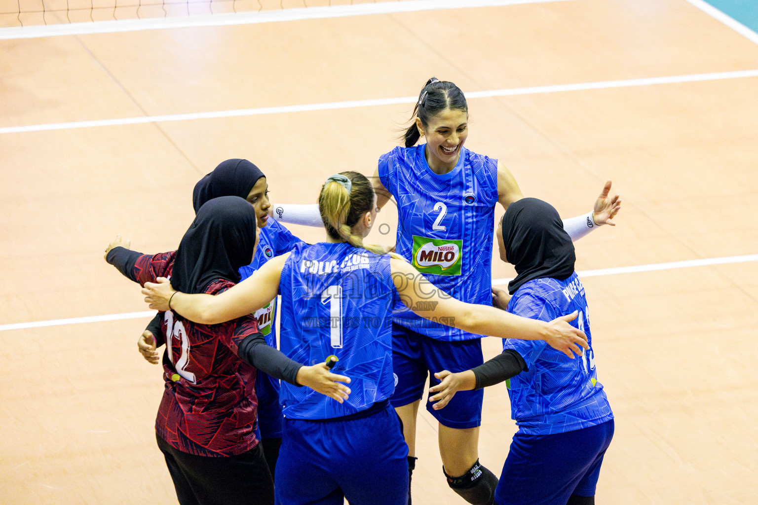 Police Club vs Flexor Sports Club in Day 1 of National Volleyball League 2025 - Women's Division held in Male', Maldives on Saturday, 19th April 2025 at Social Center Indoor Hall Photos 
By: Hassan Simah / images.mv