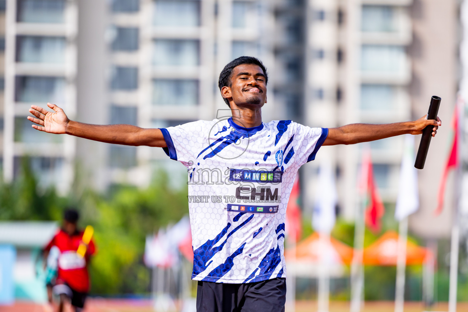 Day 5 of MWSC Interschool Athletics Championships 2024 held in Hulhumale Running Track, Hulhumale, Maldives on Wednesday, 13th November 2024. Photos by: Nausham Waheed / Images.mv