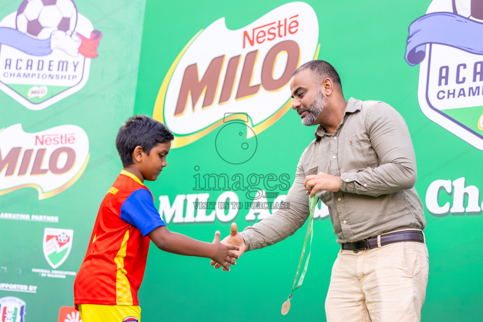 Day 3 of MILO Academy Championship 2025 (U-12) was held at Henveiru Stadium in Male', Maldives on Saturday, 3rd May 2025. Photos: Ismail Thoriq / images.mv