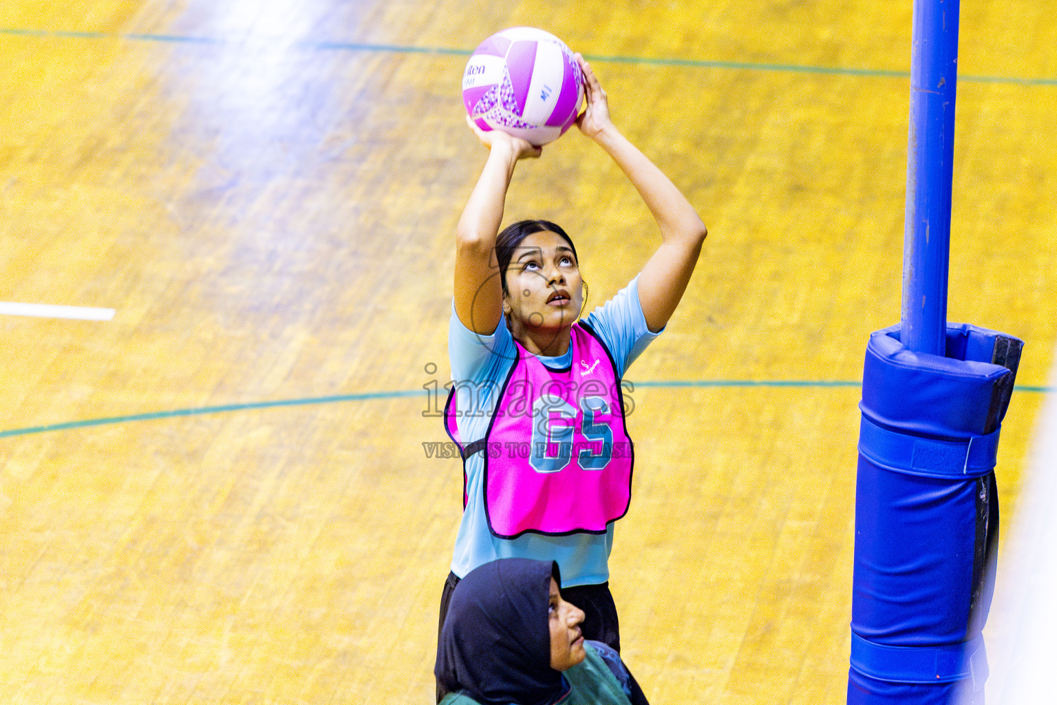 Xenith Sports Club vs MV Netters in Day 10 of National Netball Tournament 2025 held in Social Center at Male', Maldives on Tuesday, 27th May 2025. Photos: Nausham Waheed / images.mv