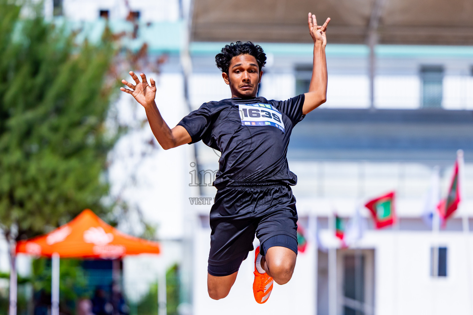 Day 3 of MWSC Interschool Athletics Championships 2024 held in Hulhumale Running Track, Hulhumale, Maldives on Monday, 11th November 2024. Photos by:  Nausham Waheed / Images.mv