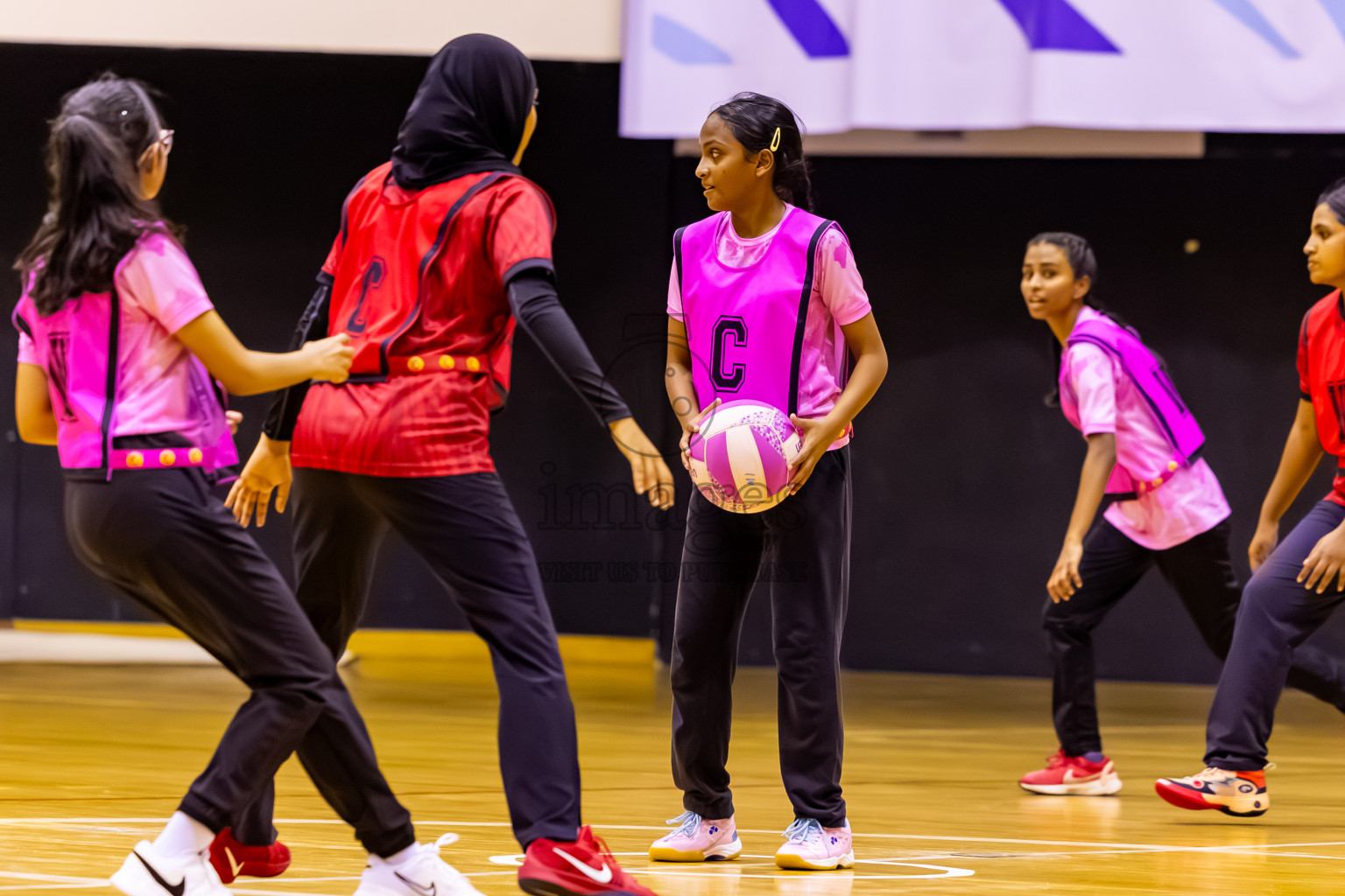 C Matrix vs Xenith SC in Day 7 of 24th Milo Netball Association Championship was held in Social Center at Male', Maldives on Sunday, 7th September 2025. Photos: Nausham Waheed / images.mv