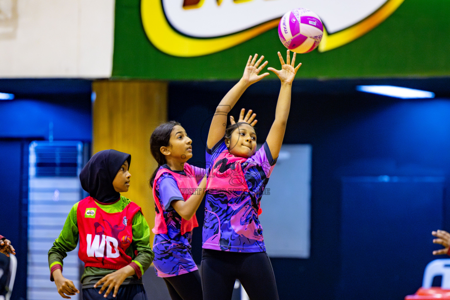 Netgen A vs N Sports Academy A in Day 3 of 3rd Netball Junior Championship, held at Social Center on Tuesday, 21st January 2025 . Photos: Nausham Waheed / images.mv