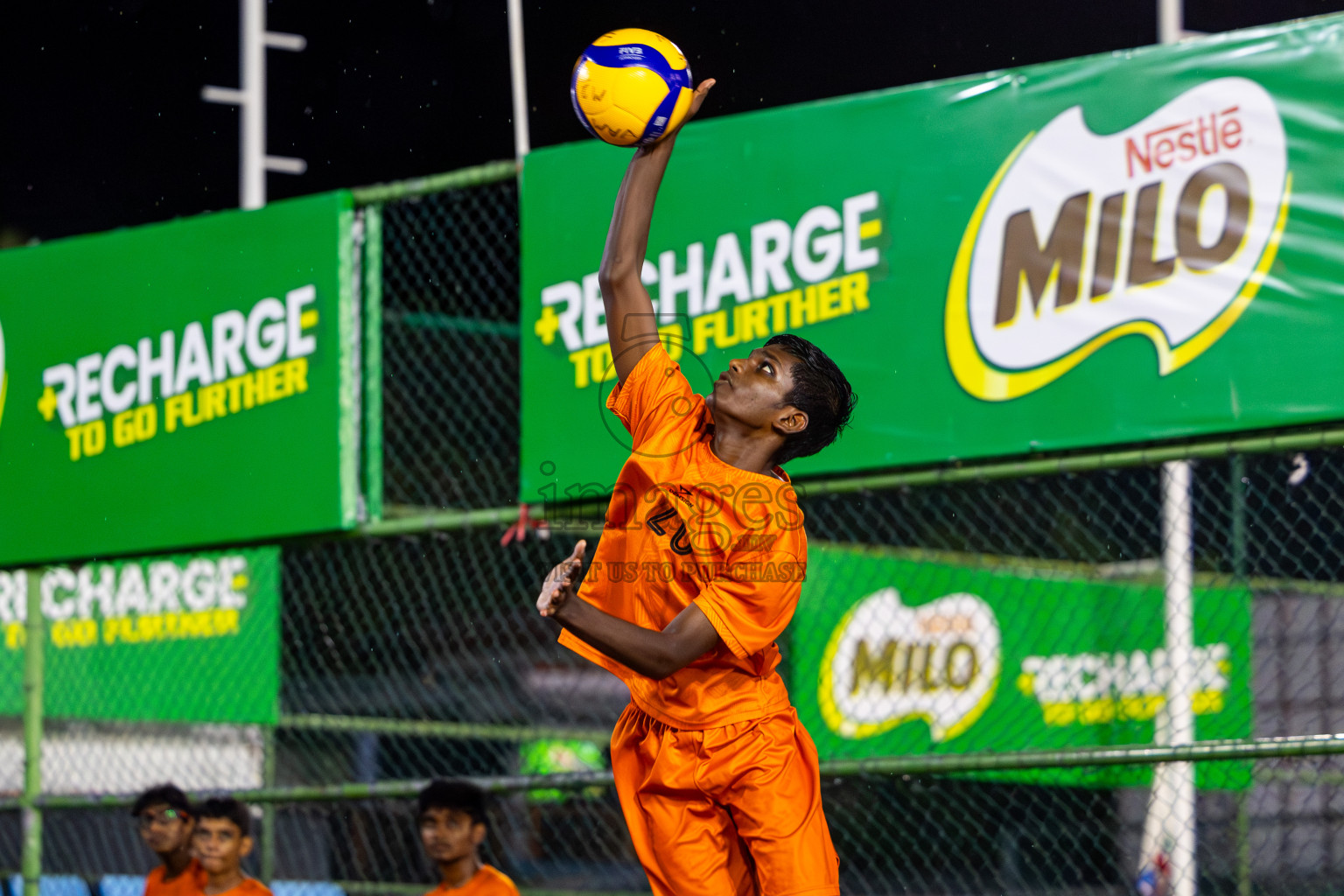 Sports Club Vision vs Sports Club Dhirun in the Bronze Match of Milo National Junior Volleyball Championship 2025 Men's Division was held on Saturday, 29th November 2025 at Ekuveni Turf Court Male', Maldives. Photos: Nausham Waheed / images.mv