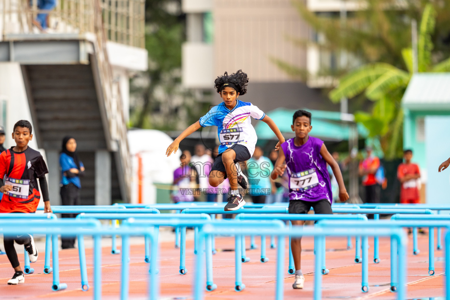 Day 2 of MWSC Interschool Athletics Championships 2024 held in Hulhumale Running Track, Hulhumale, Maldives on Sunday, 10th November 2024.
Photos by: Ismail Thoriq / Images.mv