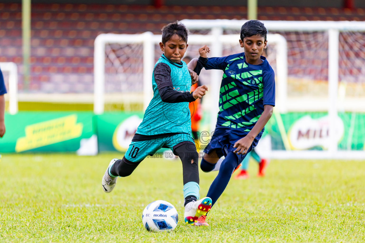 Day 2 of Under 10 MILO Academy Championship 2024 was held at National Stadium in Male', Maldives on Saturday, 27th April 2024. Photos: Nausham Waheed / images.mv