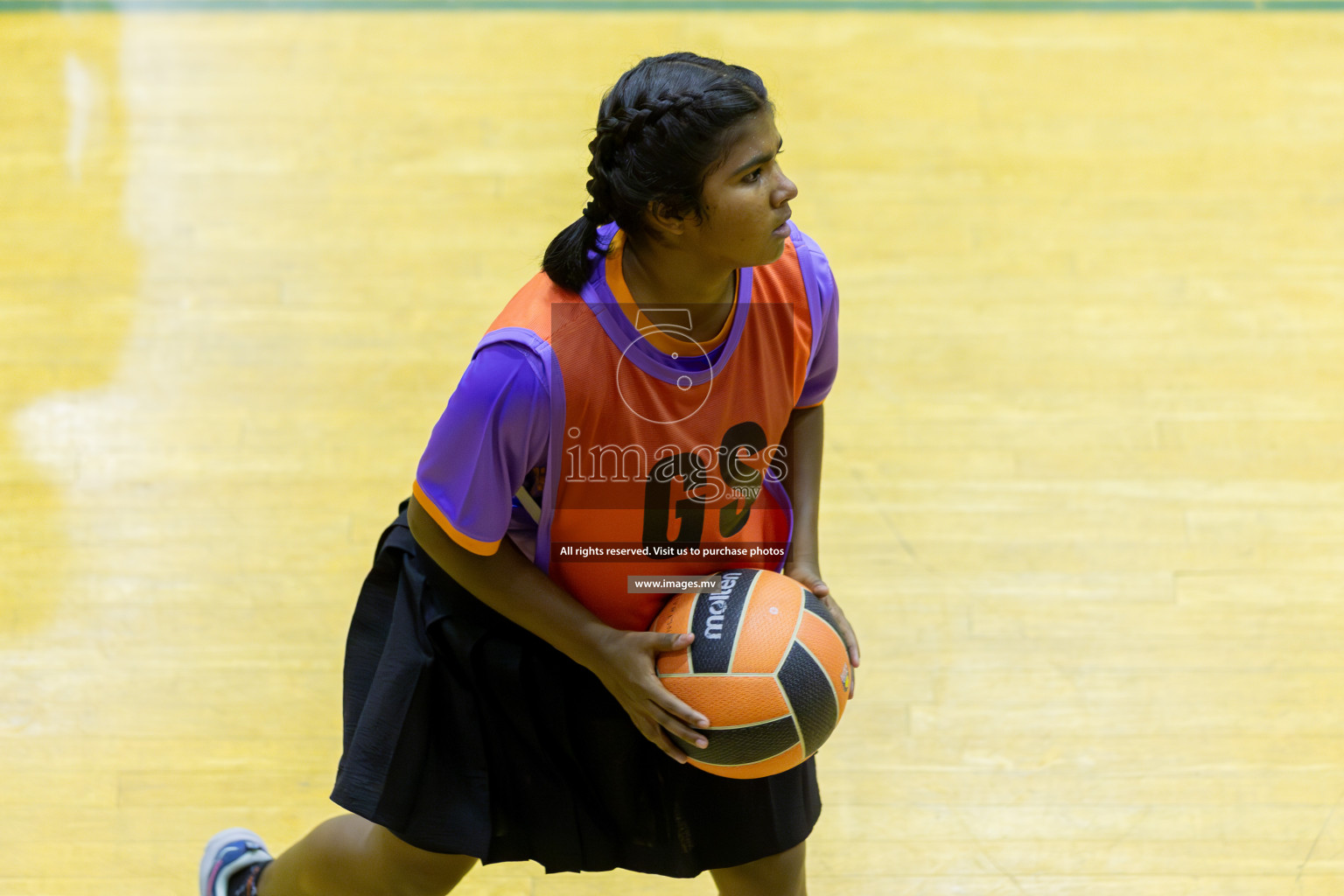 Day 11 of 24th Interschool Netball Tournament 2023 was held in Social Center, Male', Maldives on 6th November 2023. Photos: Mohamed Mahfooz Moosa / images.mv