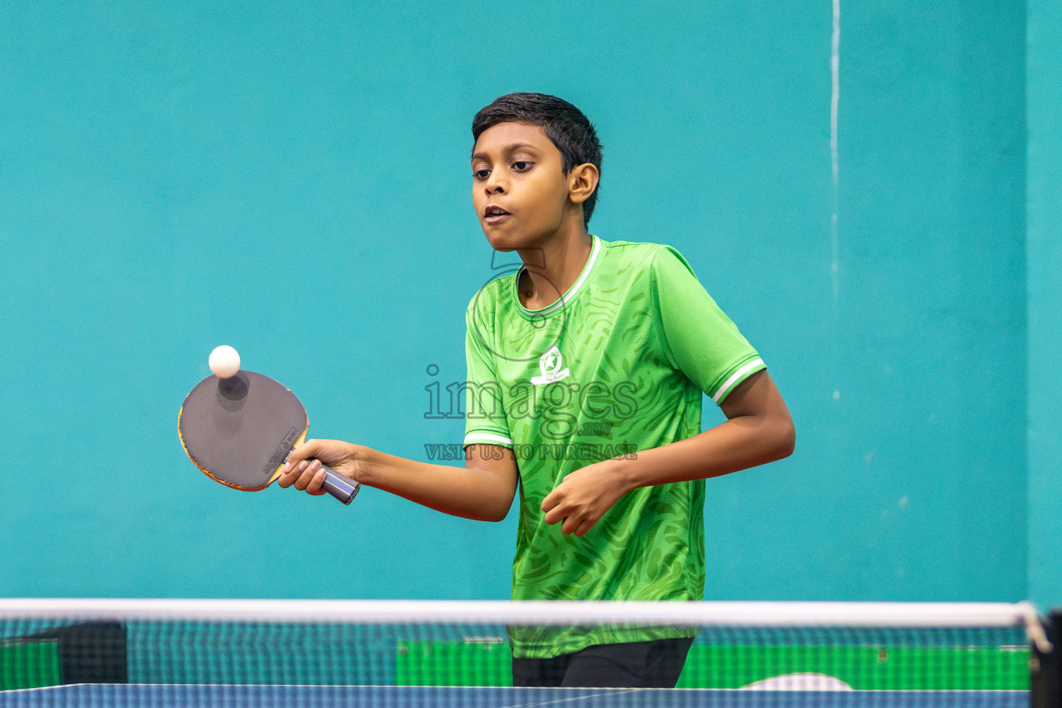 Day 3 of Interschool Table Tennis Tournament 2025 held at Male' TT Hall, Male', Maldives on Saturday, 17th May 2025. Photos By: Mohamed Mahfooz Moosa / images.mv