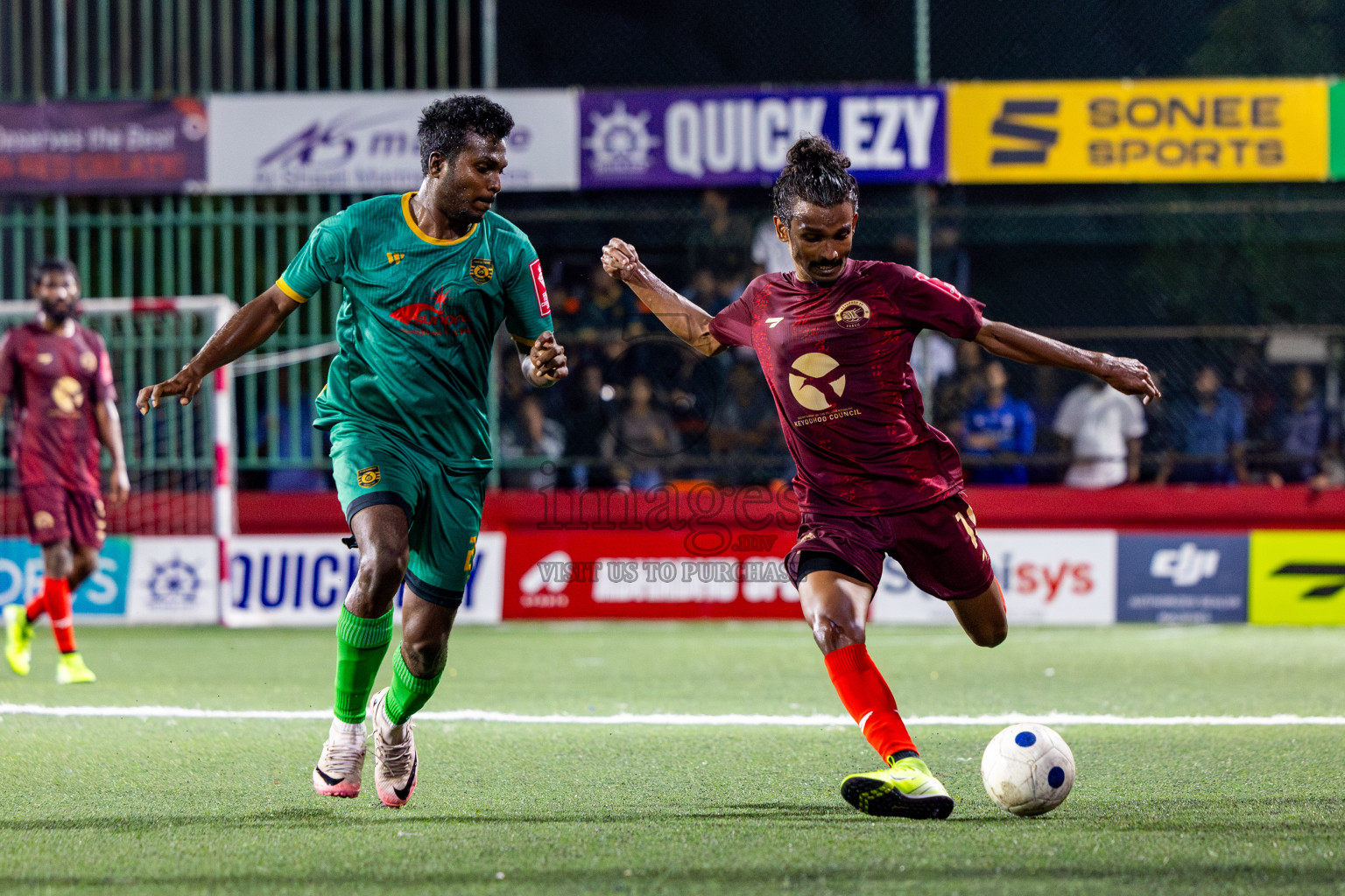 V Keyodhoo vs Adh Mandhoo in Zone round Day 27 of Golden Futsal Challenge 2025 was held on Friday , 31st January 2025, in Hulhumale', Maldives. Photos: Nausham Waheed / images.mv