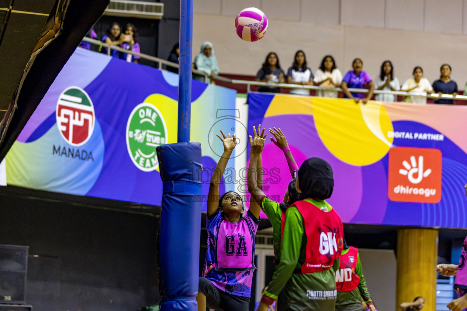 N Sports Academy A vs Fiontti Sports Club  in Day 3 of 3rd Netball Junior Championship, held at Social Center on Tuesday, 21st January 2025 . 
Photos: Hassan Simah / images.mv