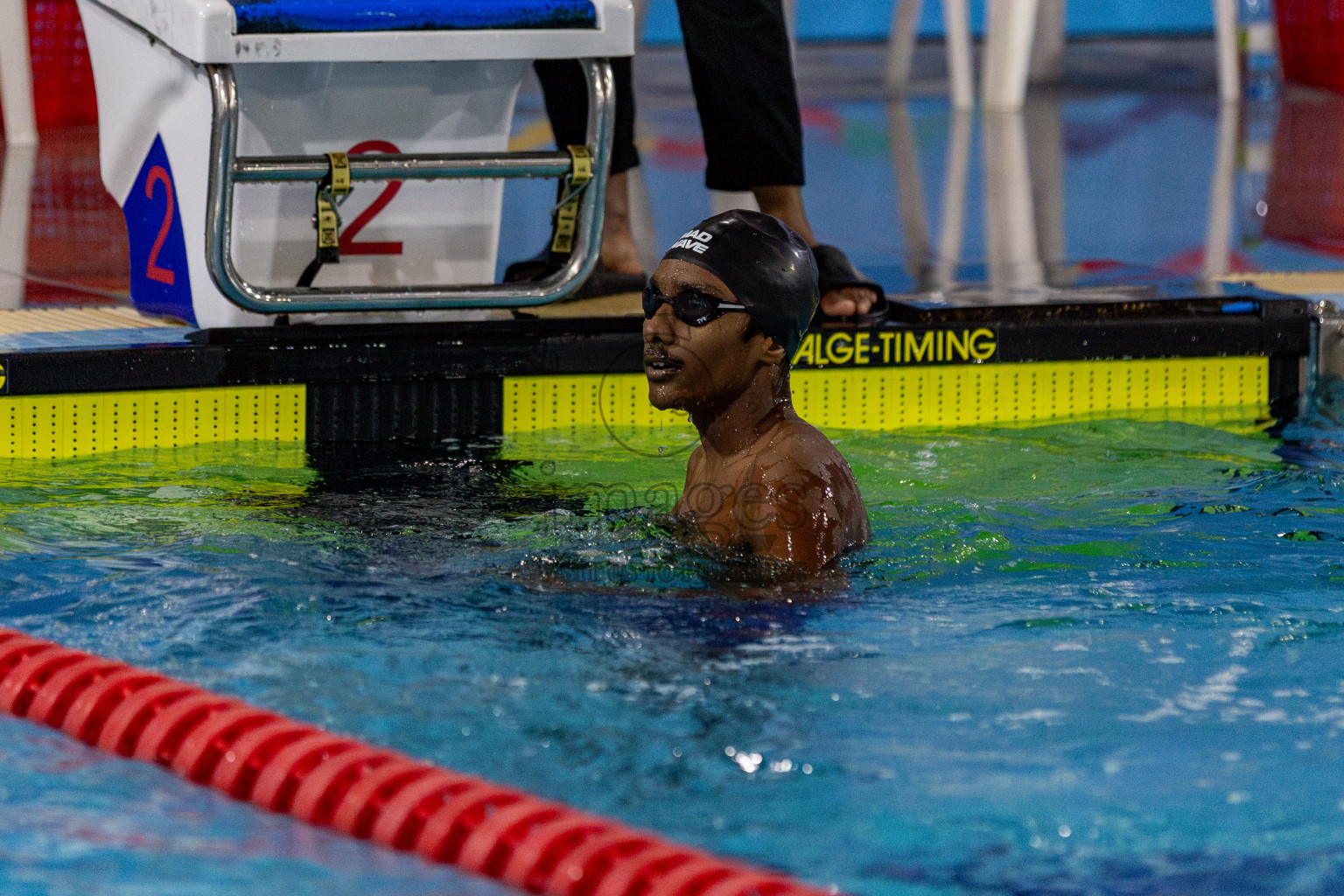 Day 2 of National Swimming Competition 2024 held in Hulhumale', Maldives on Saturday, 14th December 2024. Photos: Hassan Simah / images.mv