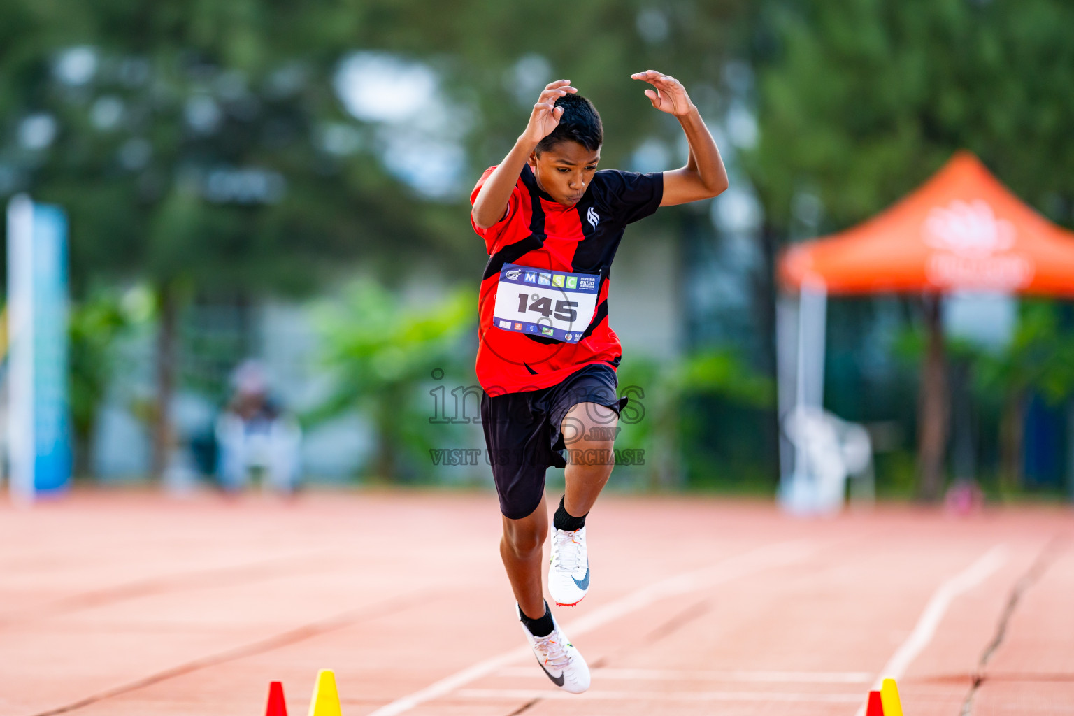 Day 5 of MWSC Interschool Athletics Championships 2024 held in Hulhumale Running Track, Hulhumale, Maldives on Wednesday, 13th November 2024. Photos by: Nausham Waheed / Images.mv