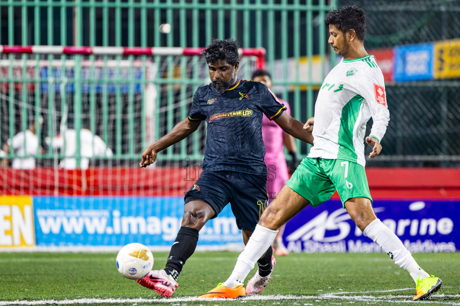 B Thulhaadhoo vs B Fehendhoo in Day 18 of Golden Futsal Challenge 2025 was held on Wednesday, 22nd January 2025, in Hulhumale', Maldives. Photos: Nausham Waheed / images.mv