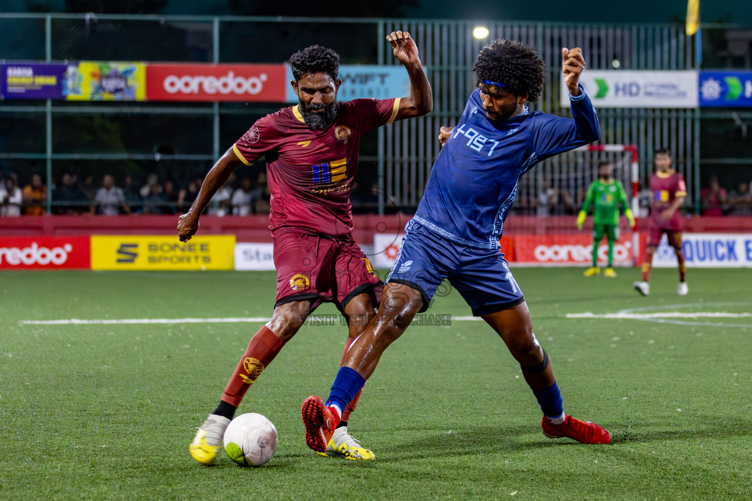 V. Keyodhoo VS AA. Mathiveri on Day 36 of Golden Futsal Challenge 2024 was held on Wednesday, 21st February 2024, in Hulhumale', Maldives 
Photos: Hassan Simah/ images.mv