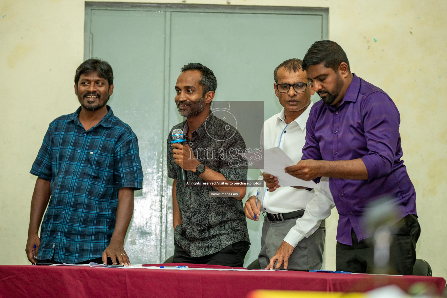 Annual General Meeting of Victory Sports Club was held on Friday, 29th April 2022 at Kalaafaanu School, Male' Maldives.  Photos: Ismail Thoriq/images.mv