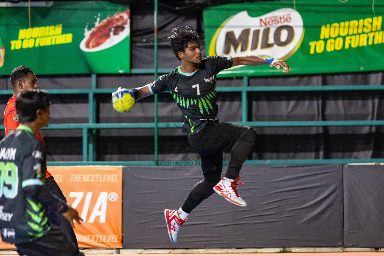 Day 19 of 10th National Handball Tournament 2023, held in Handball ground, Male', Maldives on Tuesday, 19th December 2023 Photos: Nausham Waheed/ Images.mv