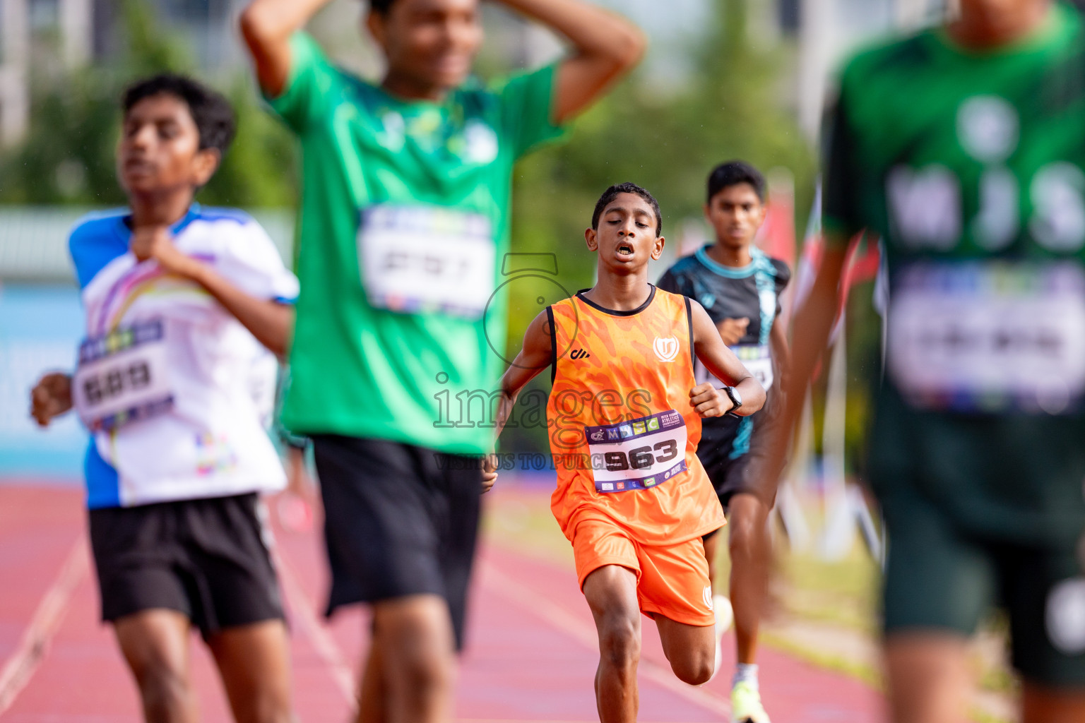 Day 3 of MWSC Interschool Athletics Championships 2024 held in Hulhumale Running Track, Hulhumale, Maldives on Monday, 11th November 2024. 
Photos by: Hassan Simah / Images.mv