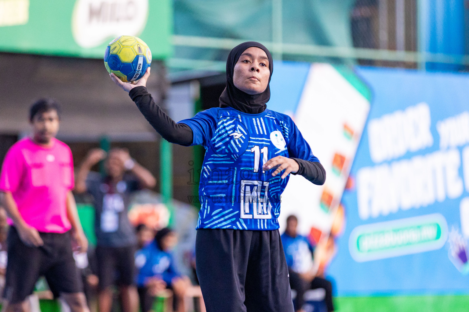 Day 7 of 10th National Handball Tournament 2023, held in Handball ground, Male', Maldives on Sunday, 4th December 2023 Photos: Nausham Waheed/ Images.mv