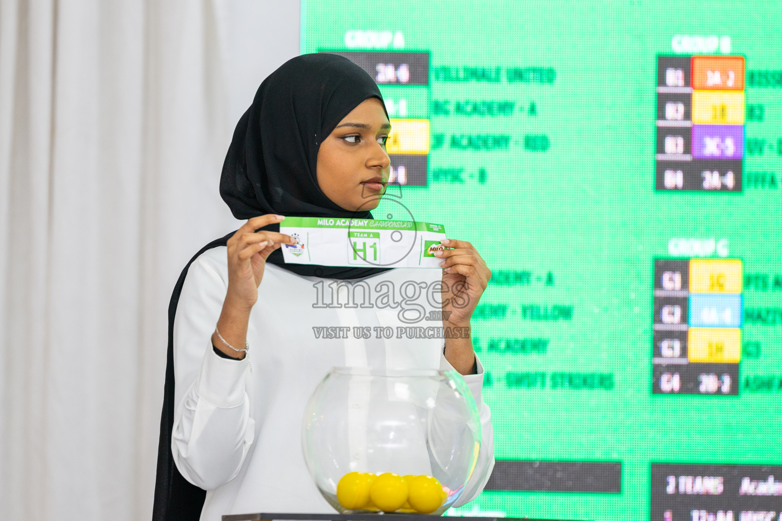 Draw Ceremony of MILO Academy Championship 2025 (U-12) was held at Manhattan Business Hotel in Male', Maldives on Monday, 28th April 2025. 
Photos: Ismail Thoriq / images.mv