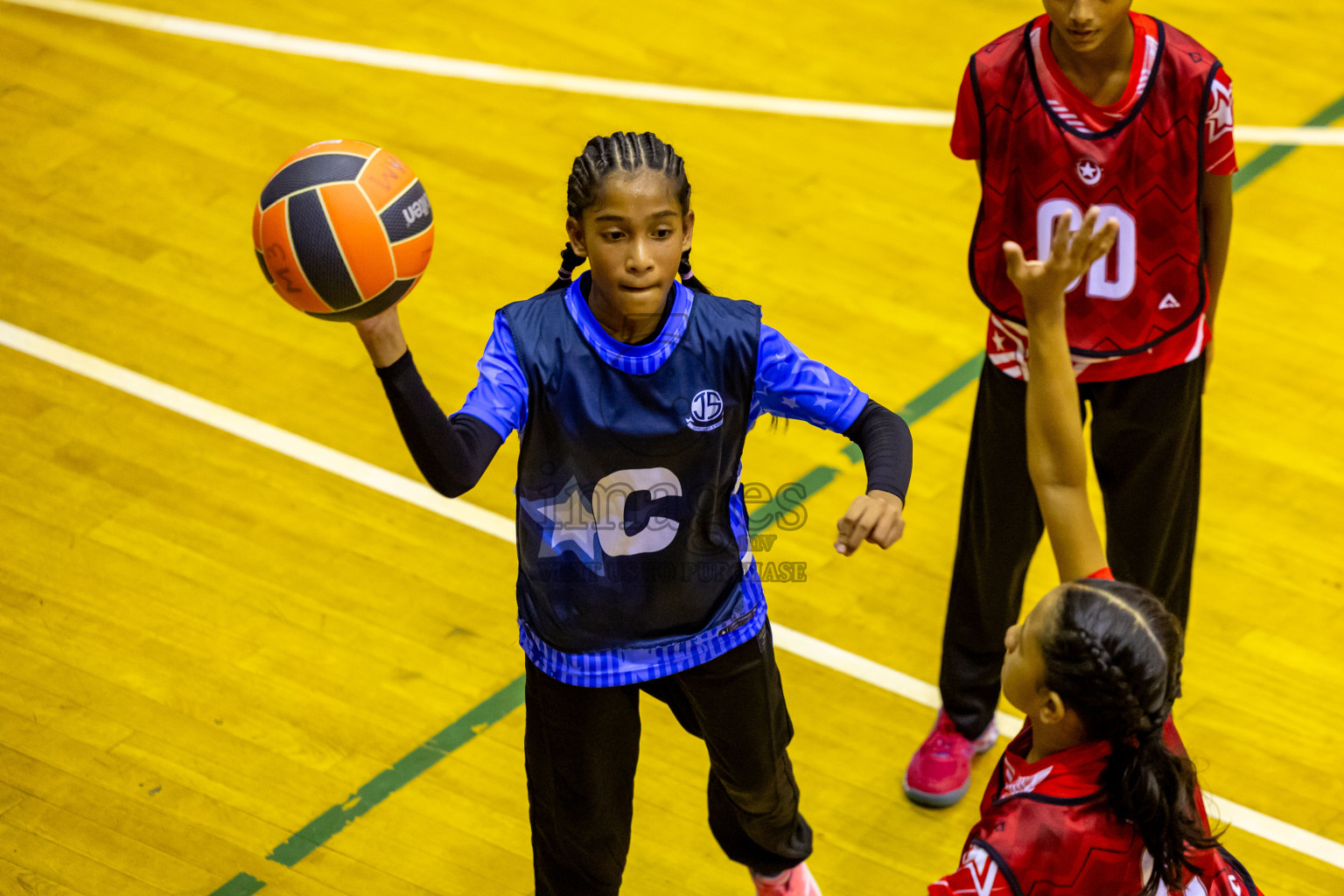 Day 9 of 25th Inter-School Netball Tournament was held in Social Center at Male', Maldives on Monday, 19th August 2024. Photos: Nausham Waheed / images.mv