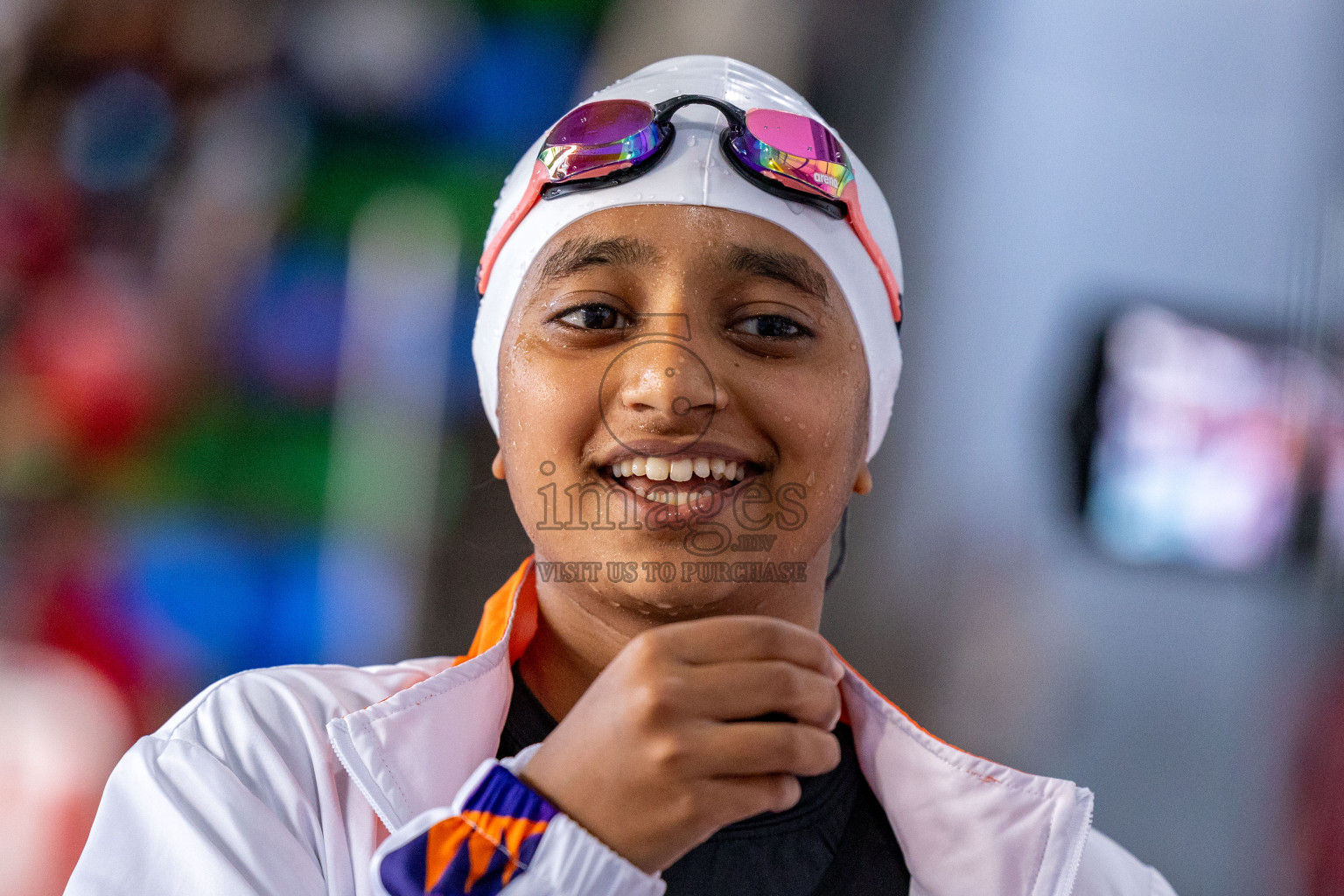 Day 4 of 20th Inter-school Swimming Competition 2024 held in Hulhumale', Maldives on Tuesday, 15th October 2024. Photos: Ismail Thoriq / images.mv