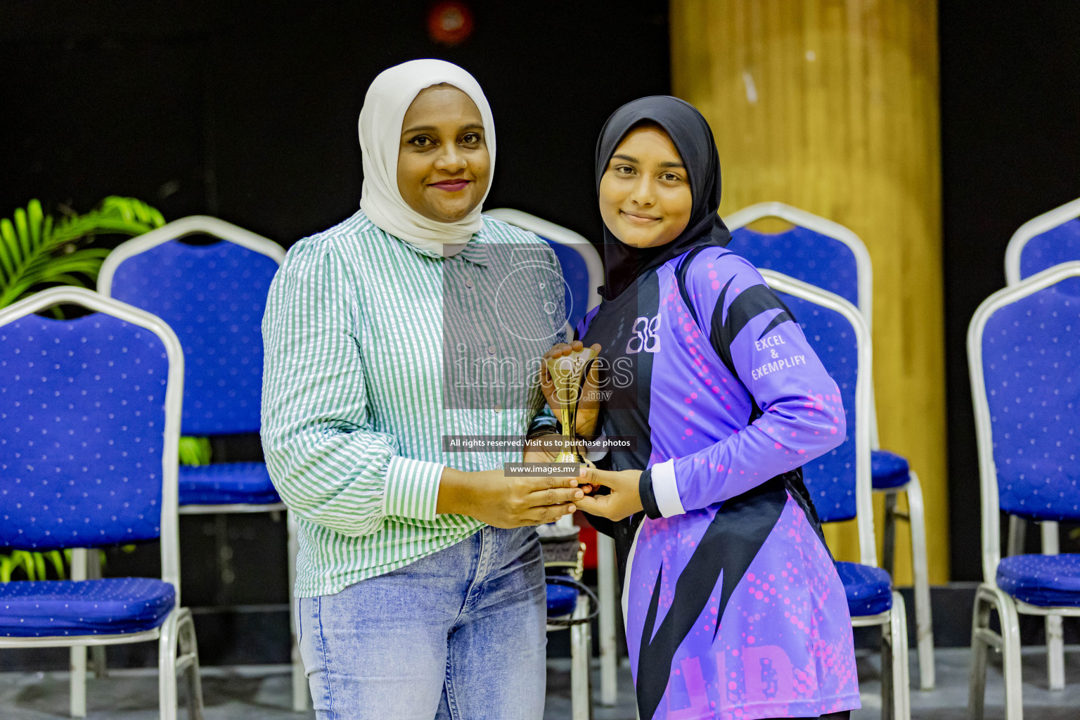 Day 8 of 24th Interschool Netball Tournament 2023 was held in Social Center, Male', Maldives on 3rd November 2023. Photos: Hassan Simah, Nausham Waheed / images.mv