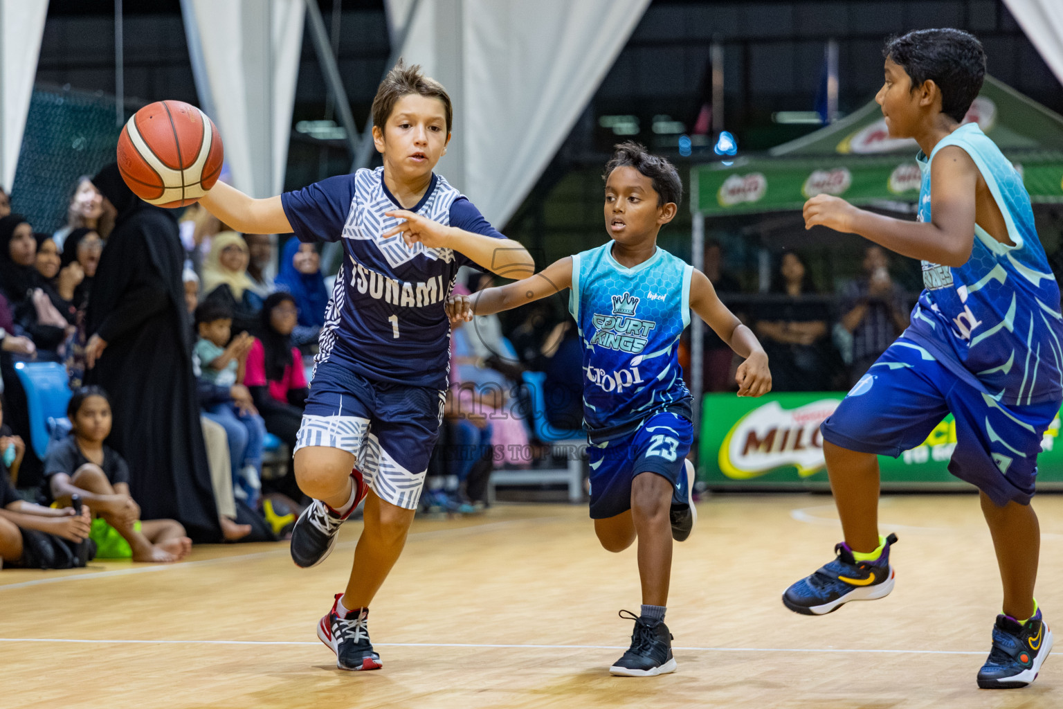 Milo 5 x 5 Junior Challenge 2025 - Basketball tournament held in Basketball Training Center, Male', Maldives on Thursday, 09th October 2025. 
Photo by: Hassan Simah / Images.mv