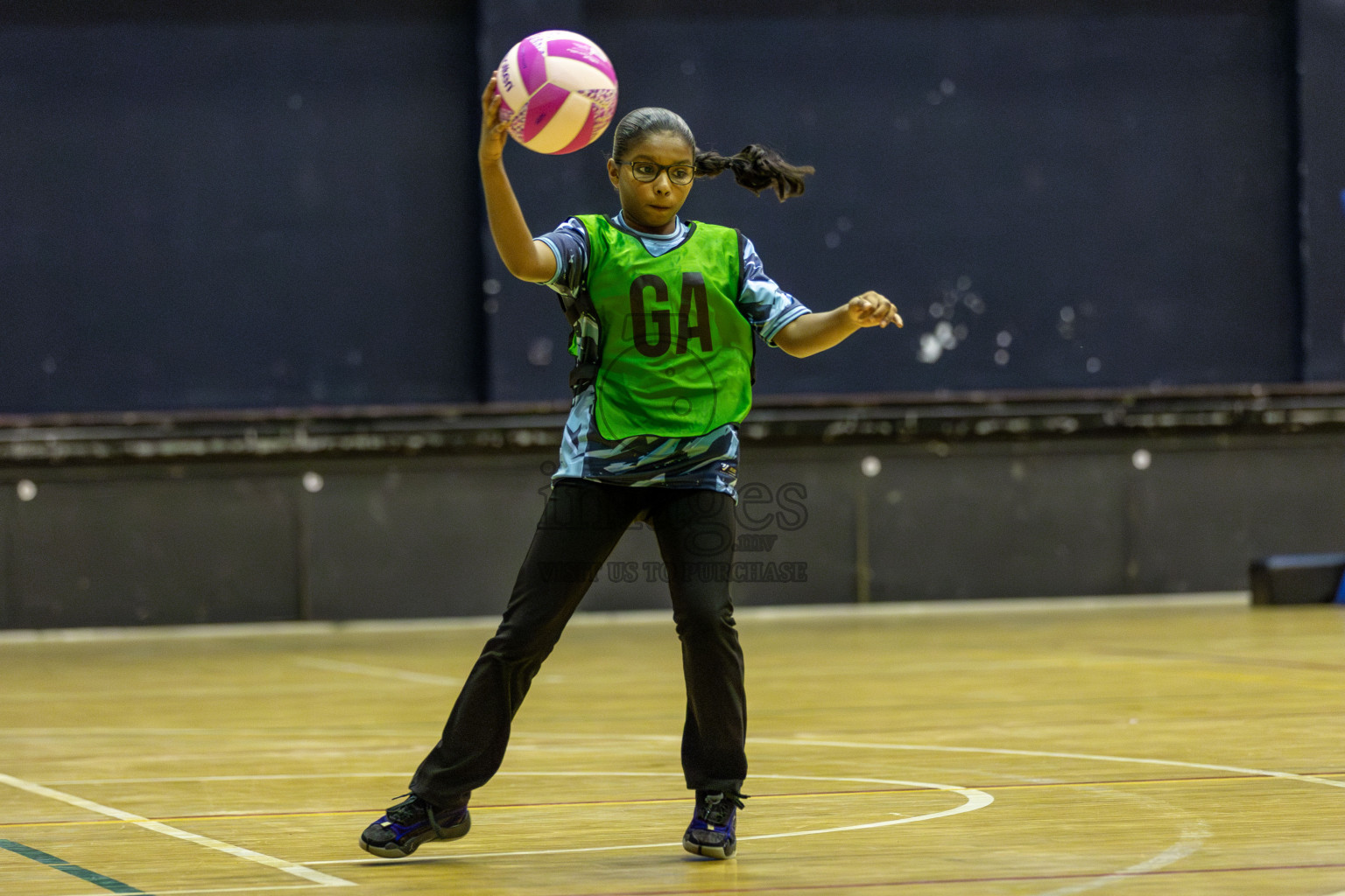 FIONTI A Team vs High flyers in Day 2 of 3rd Junior Championship - Netball association of Maldives, held at Social Center on Monday 20th January 2025 . Photos by Shuu Abdul Sattar