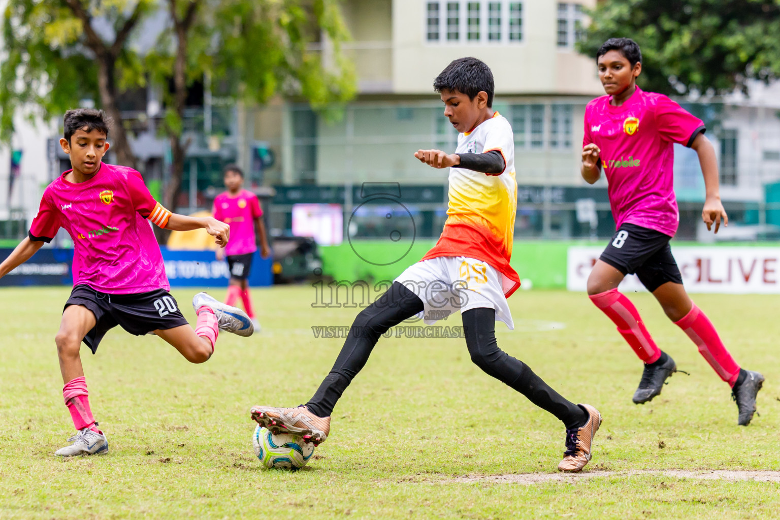 Club Eagles vs United Victory (U12) in Day 11 of Dhivehi Youth League 2024 held at Henveiru Stadium on Tuesday, 17th December 2024. Photos: Nausham Waheed / Images.mv