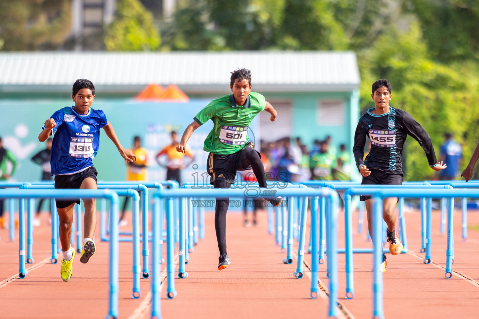 Day 5 of MWSC Interschool Athletics Championships 2024 held in Hulhumale Running Track, Hulhumale, Maldives on Wednesday, 13th November 2024. Photos by: Raif Yoosuf / Images.mv