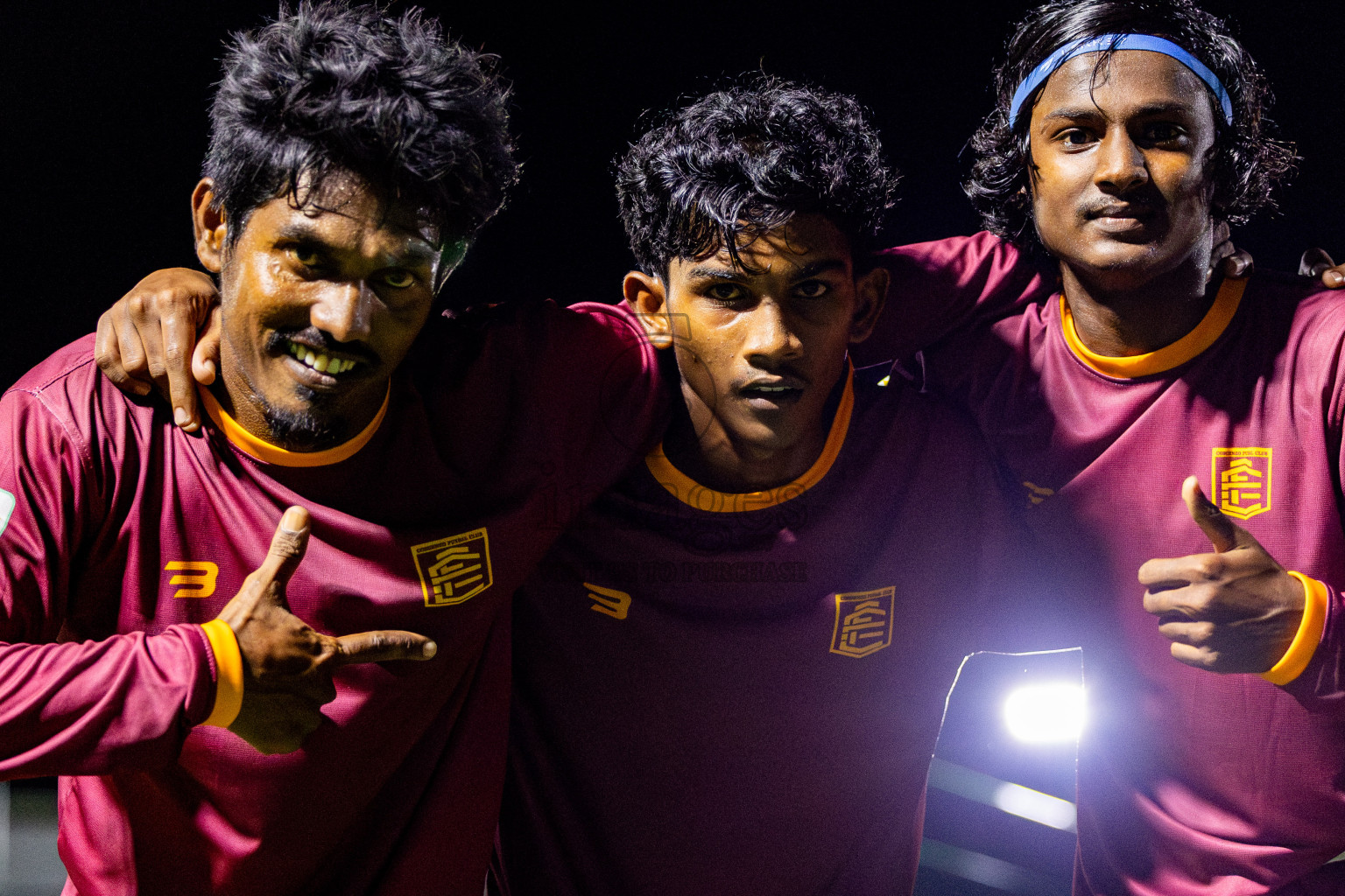 Comienzo fc vs The dee ess kay in Day 1 of Laamehi Dhiggaru Ekuveri Futsal Challenge 2025 was held on Thursday, 24th July 2025, at Dhiggaru Futsal Ground, Dhiggaru, Maldives Photos: Nausham Waheed / images.mv