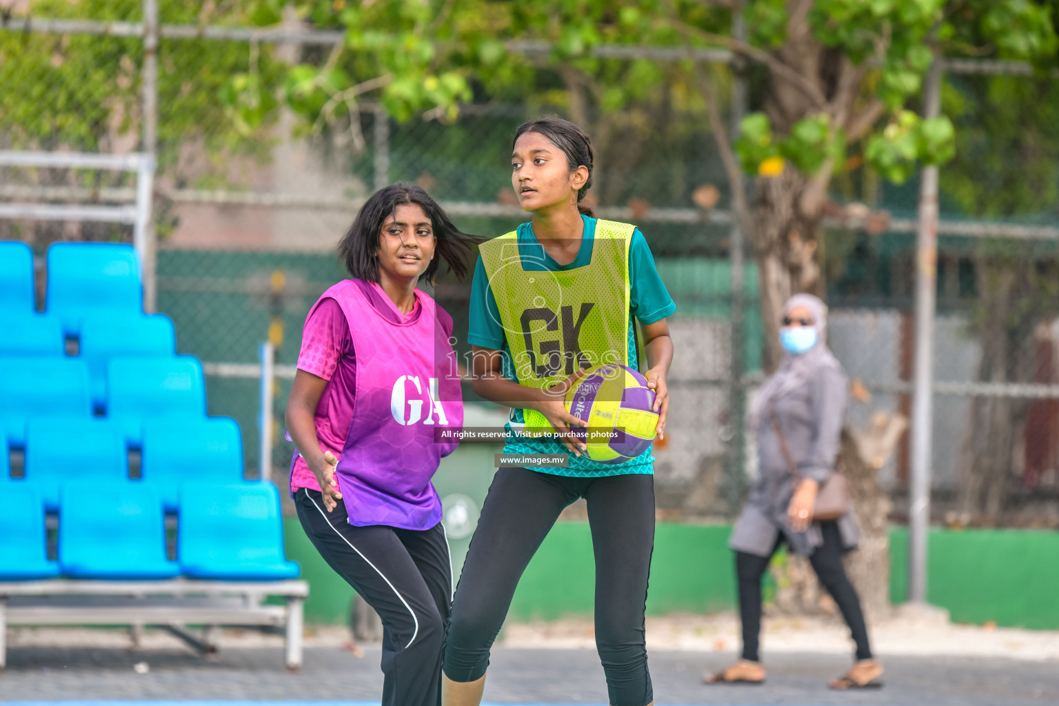 Day 13 of Junior Netball Championship 2022 held in Male', Maldives. Photos by Nausham Waheed