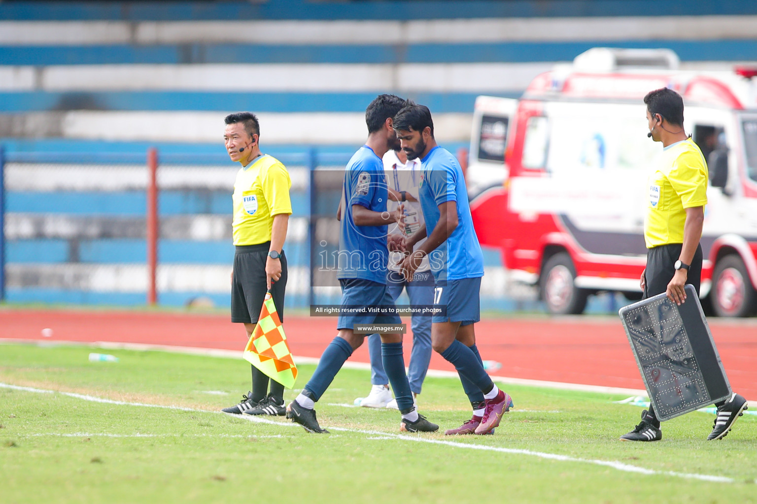 Lebanon vs Maldives in SAFF Championship 2023 held in Sree Kanteerava Stadium, Bengaluru, India, on Tuesday, 28th June 2023. Photos: Nausham Waheed, Hassan Simah / images.mv