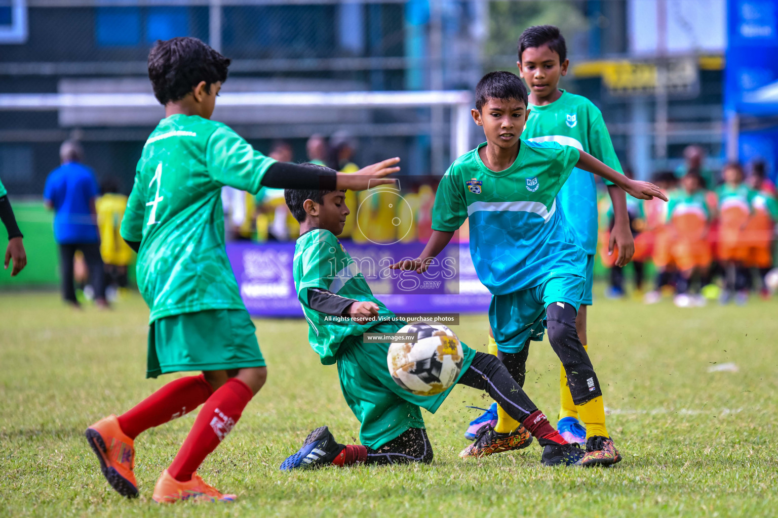 Day 1 of Milo Kids Football Fiesta 2022 was held in Male', Maldives on 19th October 2022. Photos: Nausham Waheed/ images.mv