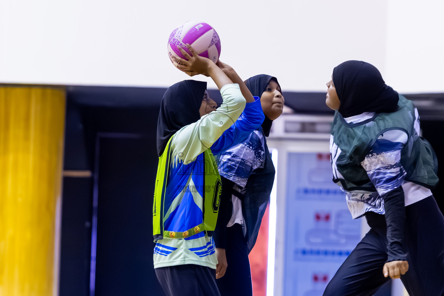 SC Skylark vs United Unity SC in Day 4 of 24th Milo Netball Association Championship held in Social Center at Male', Maldives on Thursday, 4th September 2025. Photos: Nausham Waheed / images.mv