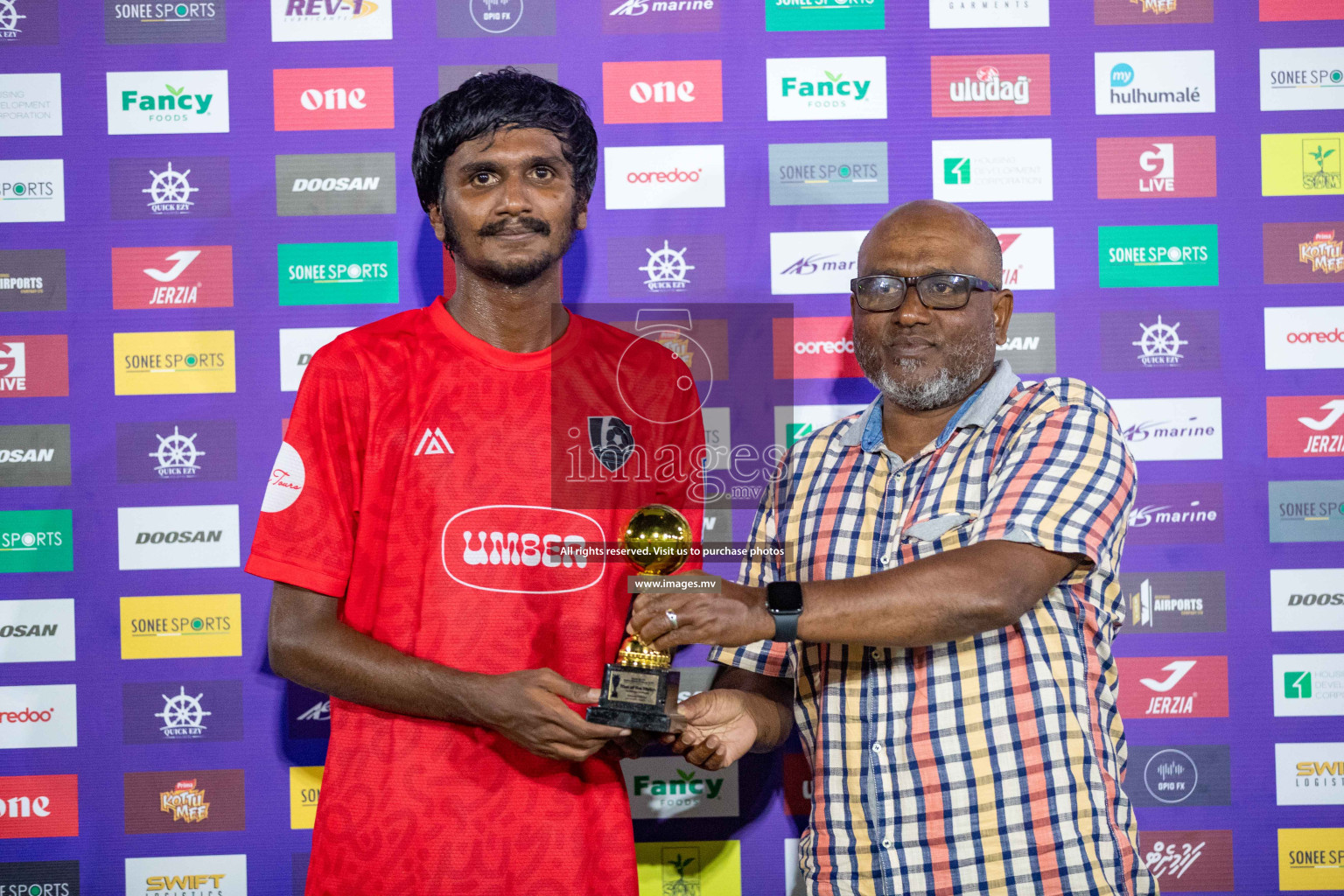 Sh. Kanditheemu vs Sh. Bilehfahi in Day 2 of Golden Futsal Challenge 2023 on 06 February 2023 in Hulhumale, Male, Maldives