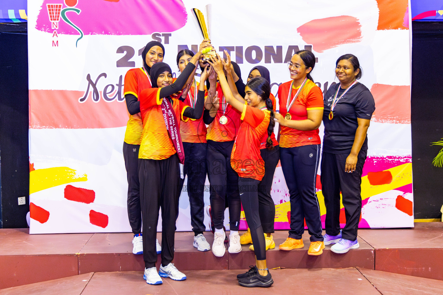 Sports Club Skylark vs Youth United Sports Club in Final of 21st National Netball Tournament was held in Social Canter at Male', Maldives on Monday, 13th May 2024. Photos: Nausham Waheed / images.mv