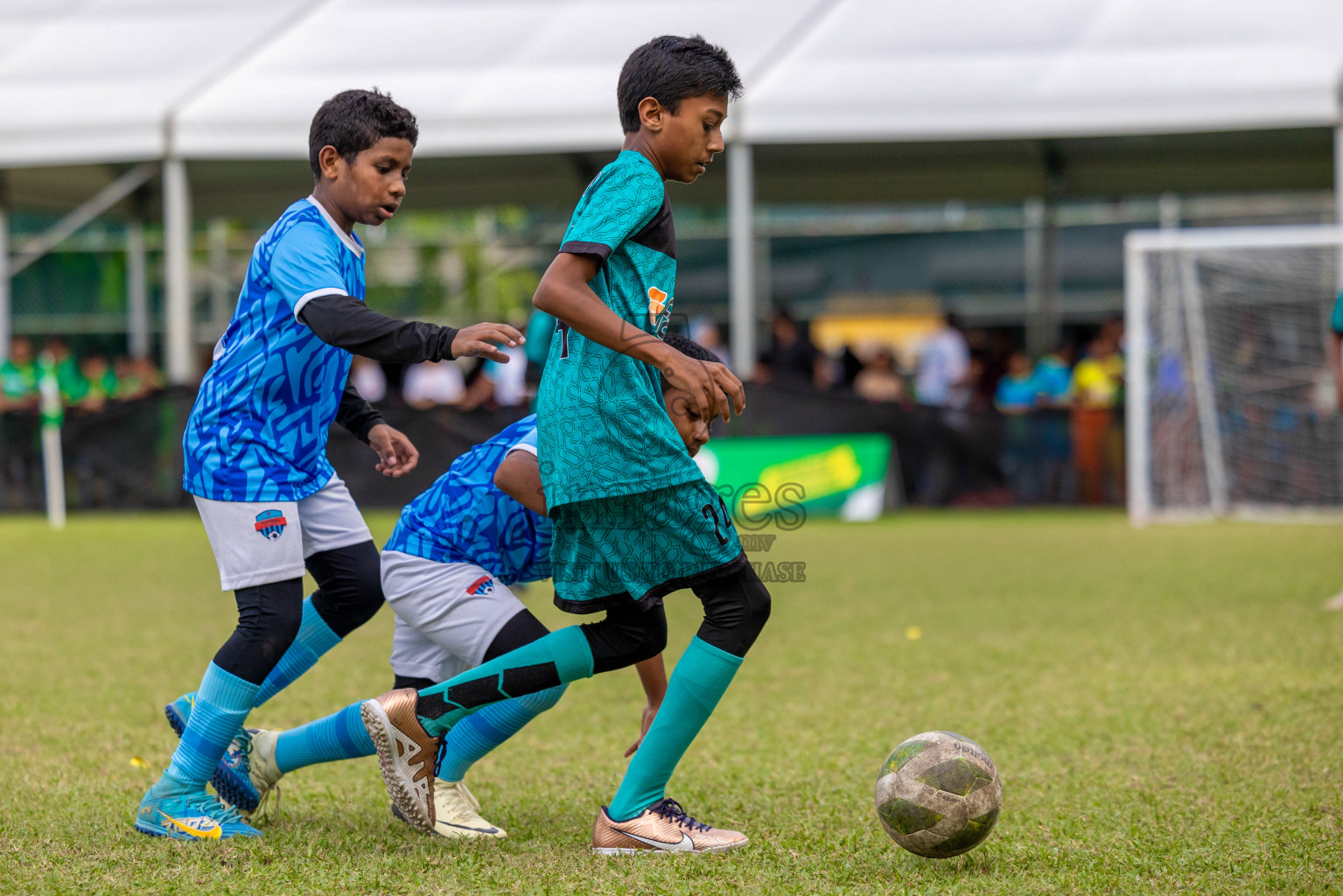 Day 1 of MILO Academy Championship 2024 - U12 was held at Henveiru Grounds in Male', Maldives on Thursday, 4th July 2024. Photos: Shuu Abdul Sattar / images.mv