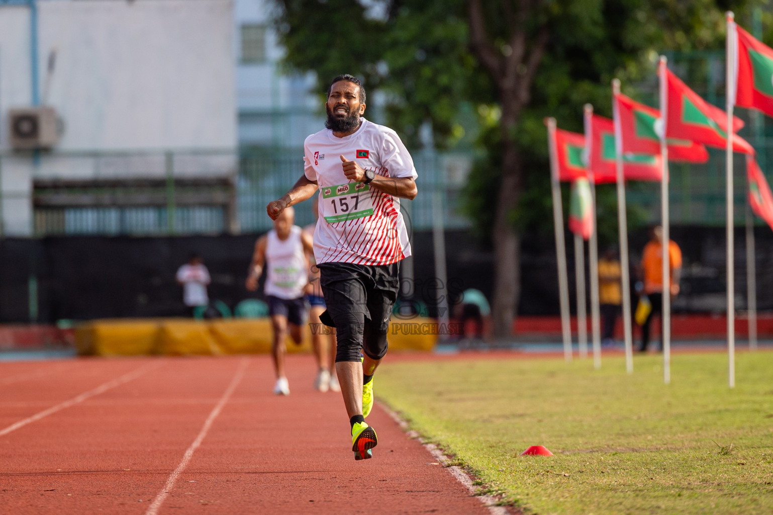 Day 2 of 33rd National Athletics Championship was held in Ekuveni Track at Male', Maldives on Friday, 6th September 2024. Photos: Shuu Abdul Sattar / images.mv