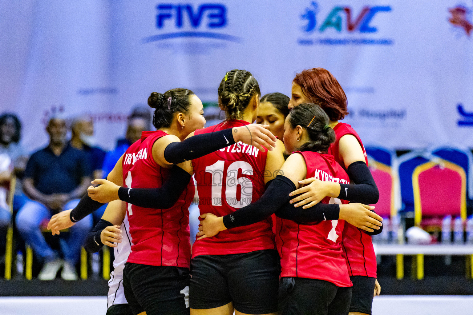 Nepal vs Kyrgyzstan in Day 2 of CAVA U20 Woman's Volleyball Championship 2024 was held in Social Center, Male', Maldives on 19th July 2024. Photos: Nausham Waheed / images.mv