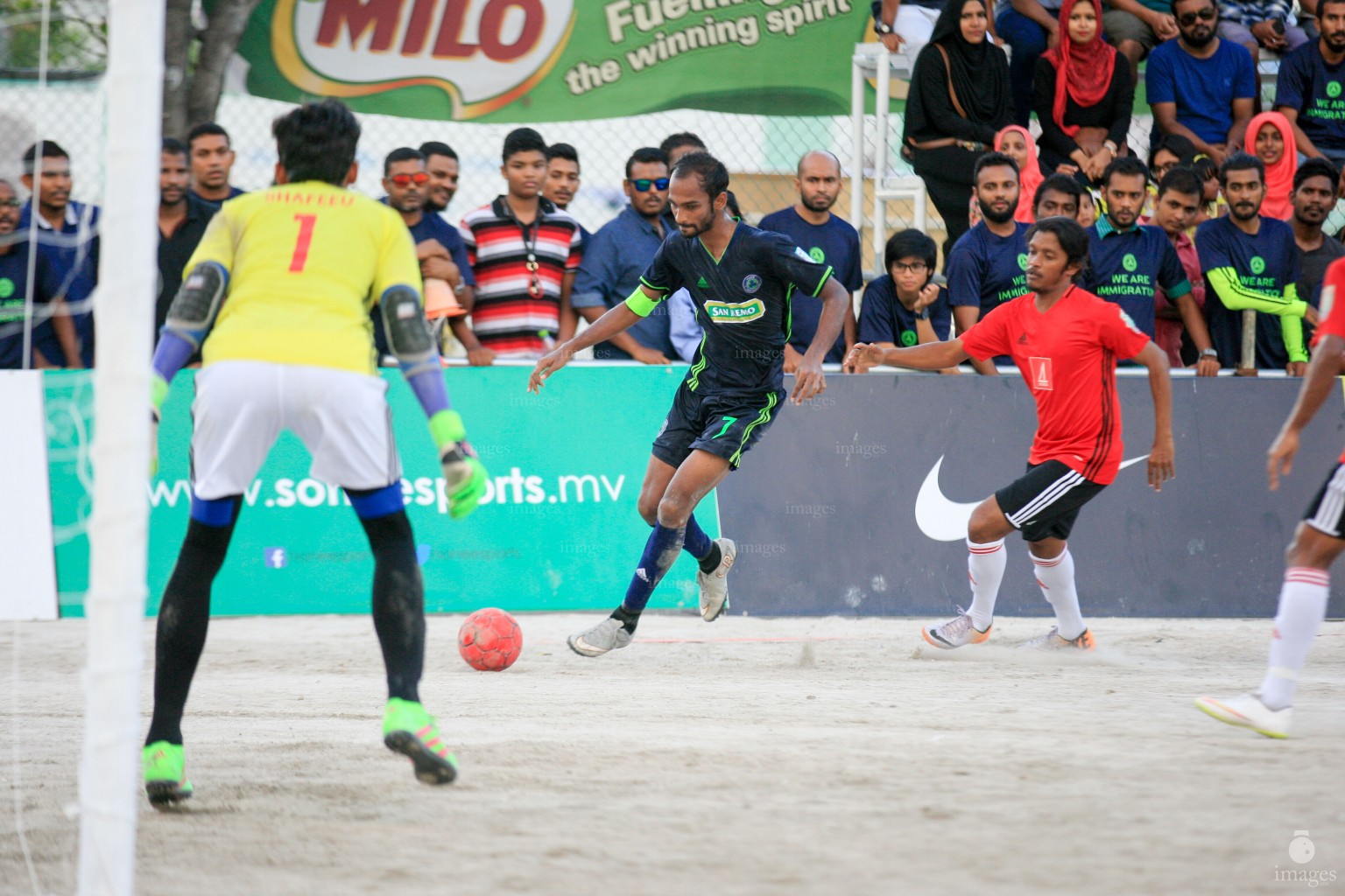 Day 8 of Milo Club Maldives Futsal Tournament  in Male', Maldives, Friday, April. 01, 2016.(Images.mv Photo/ Hussain Sinan).