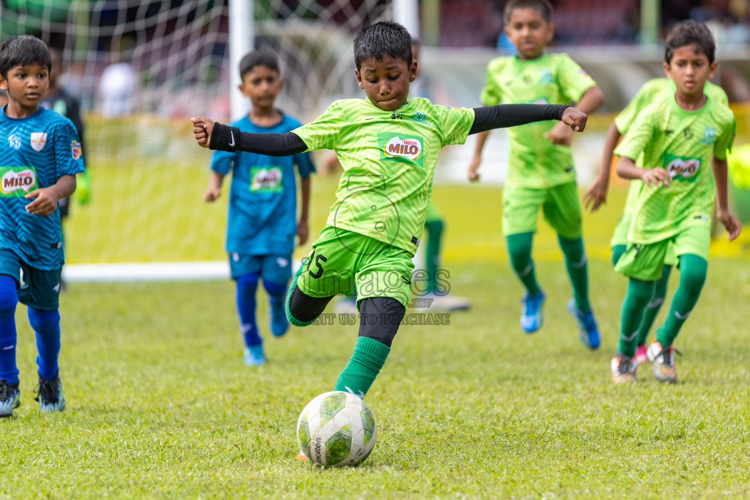 Day 2 of MILO Kids Football Fiesta was held at National Stadium in Male', Maldives on Saturday, 24th February 2024.