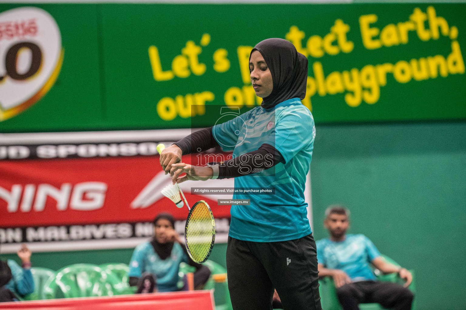 Day 3 of Badminton association mixed group championship 2021 held in Male', Maldives Photos by Nausham Waheed