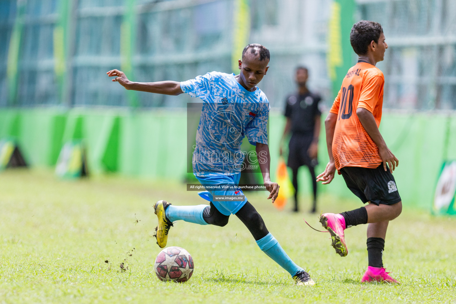 Day 2 of MILO Academy Championship 2023 (u14) was held in Henveyru Stadium Male', Maldives on 4th November 2023. Photos: Nausham Waheed / images.mv