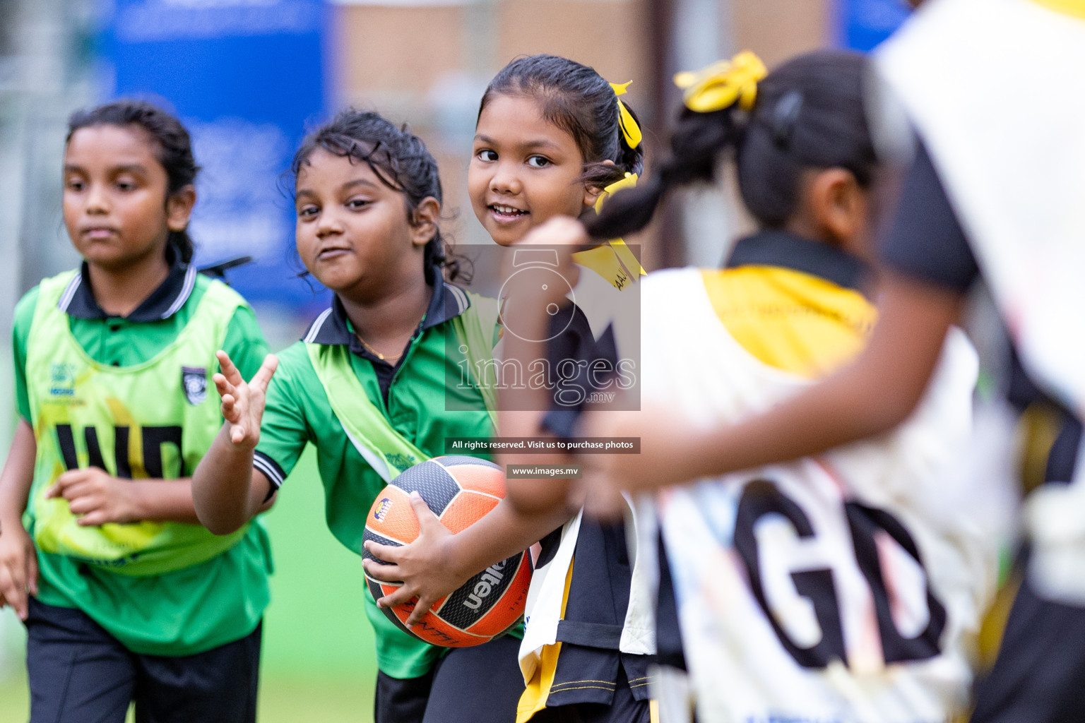 Day 1 of Nestle' Kids Netball Fiesta 2023 held in Henveyru Stadium, Male', Maldives on Thursday, 30th November 2023. Photos by Nausham Waheed / Images.mv
