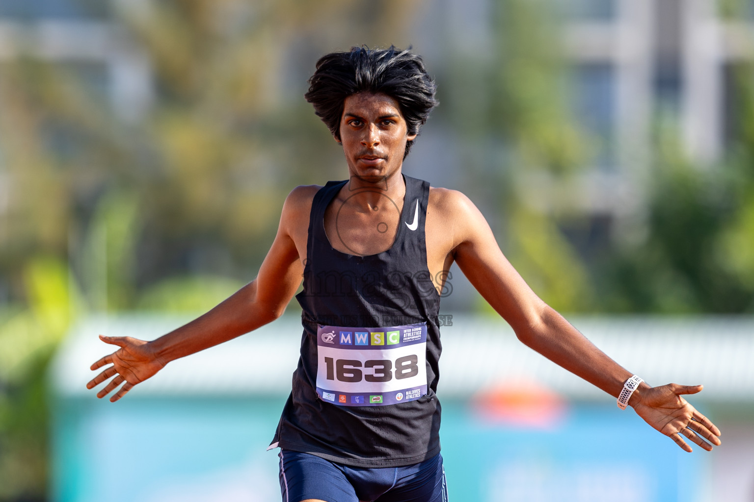 Day 4 of MWSC Interschool Athletics Championships 2024 held in Hulhumale Running Track, Hulhumale, Maldives on Tuesday, 12th November 2024. Photos by: Raaif Yoosuf / Images.mv