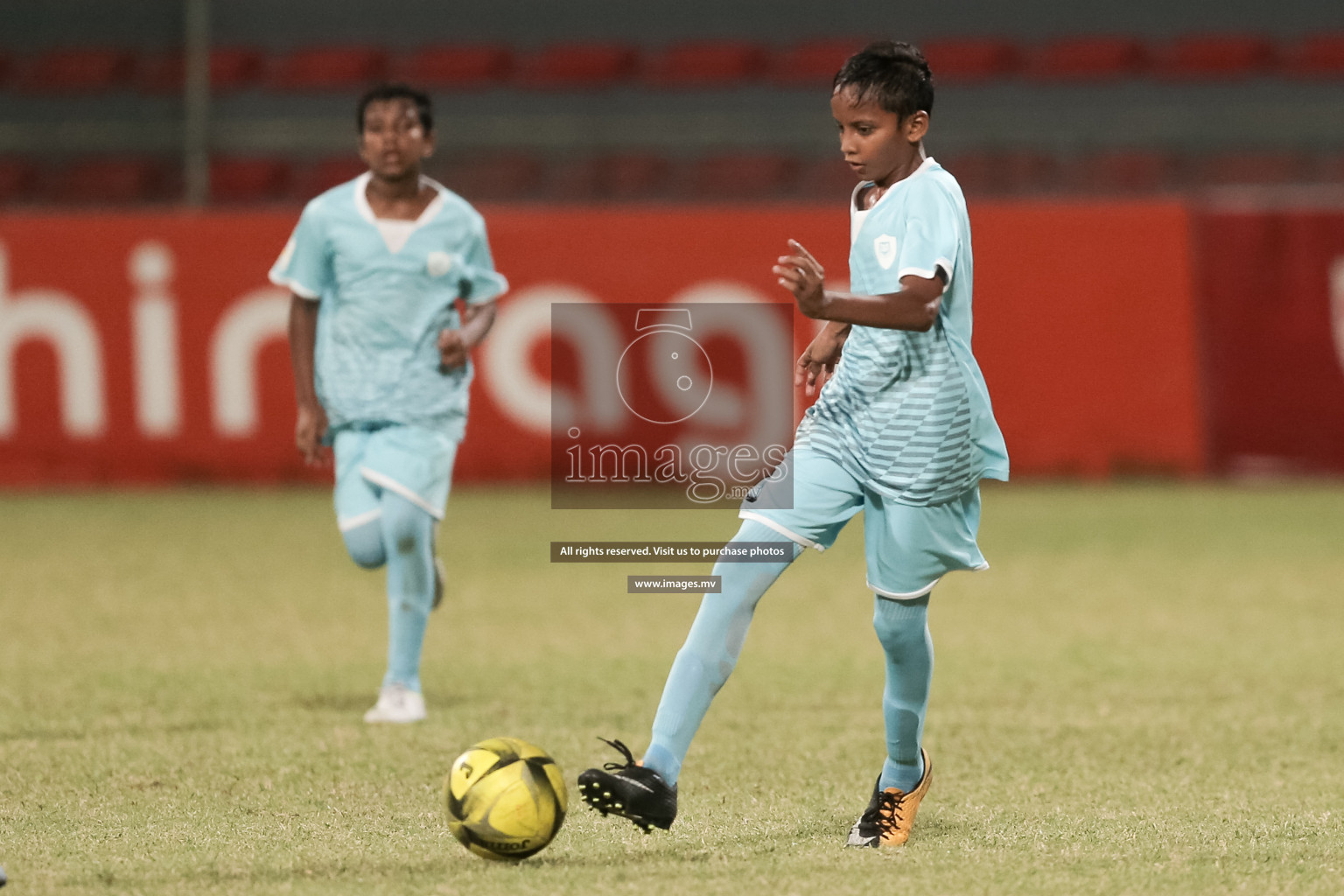 Rehendhi vs Kalaafaanu in MAMEN Inter School Football Tournament 2019 (U13) in Male, Maldives on 12th April 2019 Photos: Suadh Abdul Sattar/ images.mv