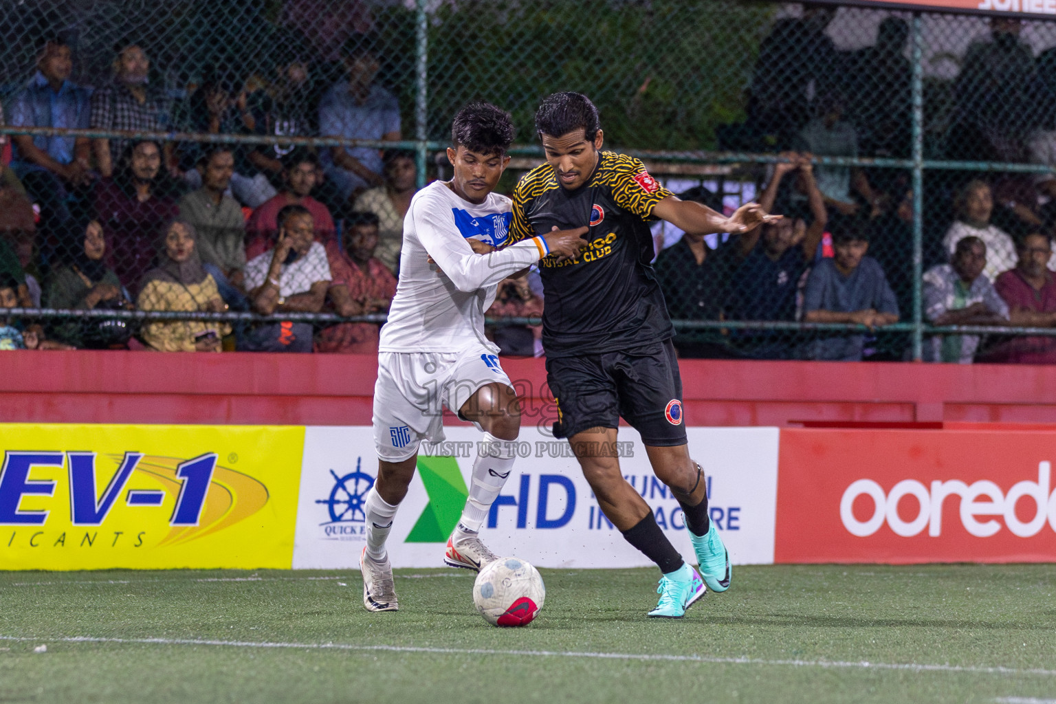 S Hithadhoo vs S Maradhoo in Day 18 of Golden Futsal Challenge 2024 was held on Thursday, 1st February 2024, in Hulhumale', Maldives Photos: Mohamed Mahfooz Moosa, / images.mv